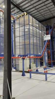 Hot Sales Save Space  Customized Capacity Vertical Powder Coating Line For Aluminium Profiles