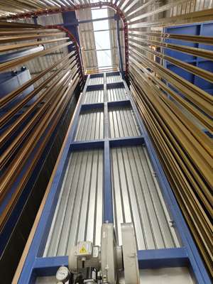 Spraying Rinsing Flexible Control System Full-Automatic Vertical Powder Coating Line for Aluminum Profiles