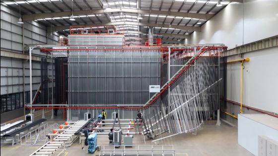 Hot Sales Interlligent High Flexbible Customized Capacity for Customers  Vertical Powder Coating Line for Aluminum Profiles