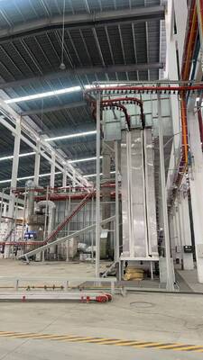 Vertical Powder Coating Line with High-performance Drying Oven for Aluminium Profiles