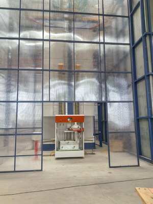 Vertical Powder Coating Line Designed Electrostastic Spraying for Aluminum Profiles