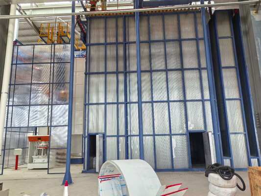 Hot Sale  LPG Heating System Vertical Powder Coating Line for Aluminum Profiles with Integrated Oven