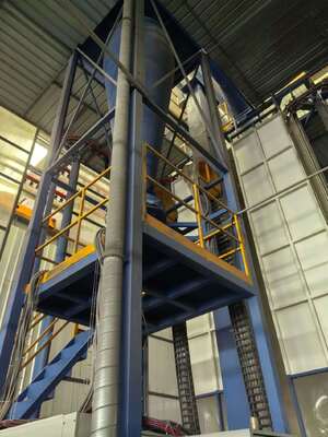 Brand Spraying Gun Aluminum Profiles Vertical Powder Coating Line