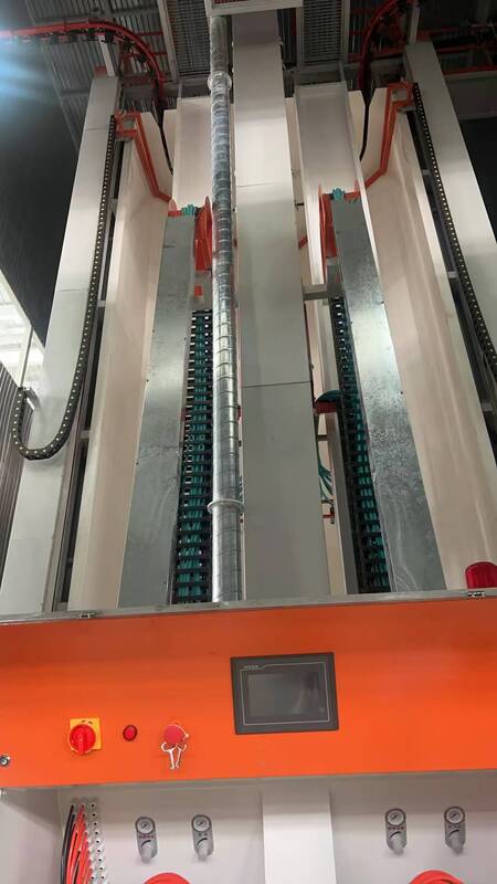 High-performance LPG Curing Oven Customized Vertical Powder Coating Line for Aluminum Profiles