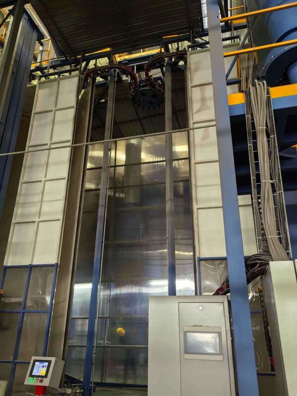 High-capacity and Full-automatic Powder Coating Aluminum Profiles Vertical Powder Coating Line