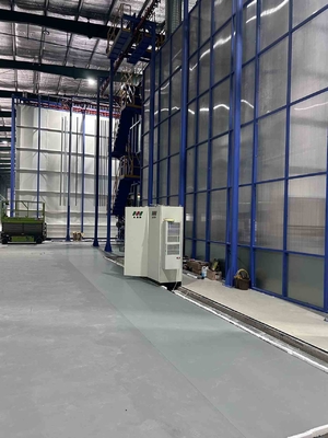 Russia Smolensk 380V Powder Coating Production Line Configurazione spaziale personalizzata dei profili in alluminio